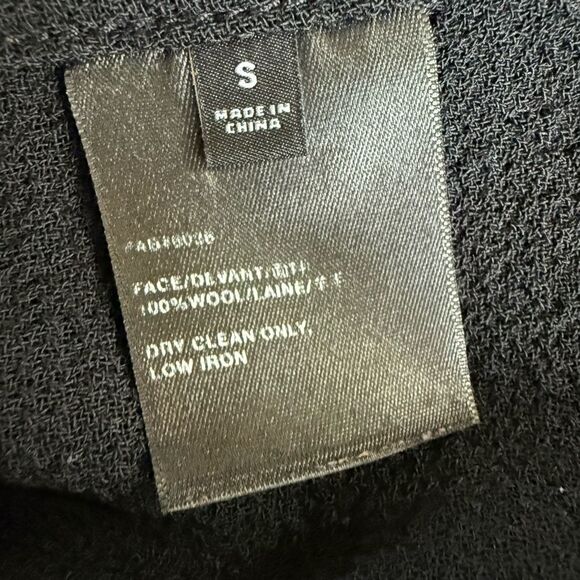 Lafayette 148 Longline Open Front Blazer Textured Wool Crepe $350 S - Picture 7 of 7
